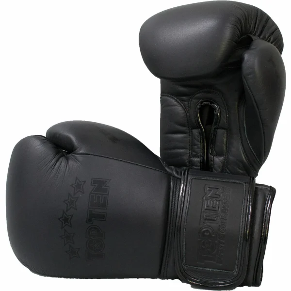 Neuve avec étiquette Budget ⌛ Boxe Anglaise Top Ten Gants Multiboxes Top Ten Black “n” NOIR 🎉 3