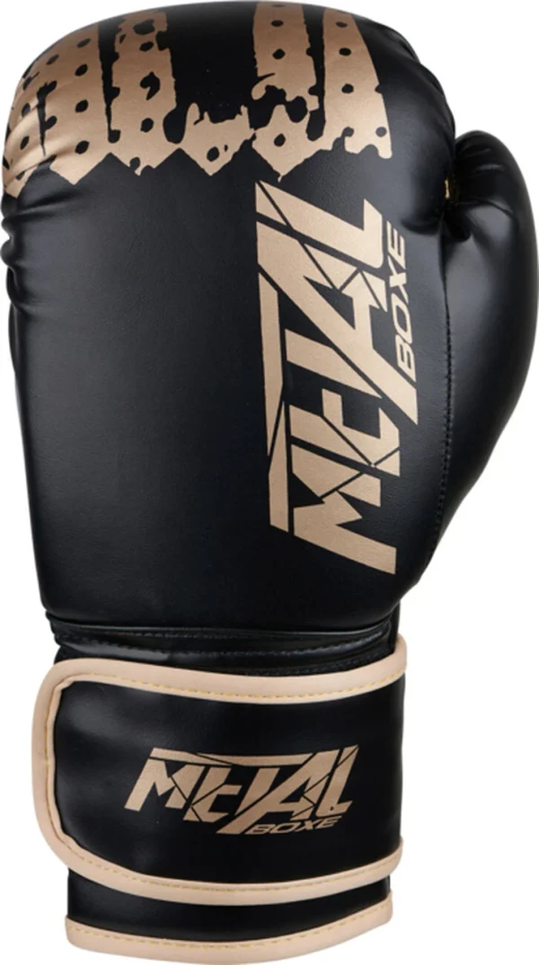 Bon marché 👍 GANTS DE BOXE METAL BOXE TRAINING GLOVES BLACK/GOLD 🔥 shopping pas cher 1