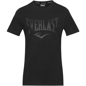 meilleure qualité De gros 🔔 Fitness Homme Everlast T-shirt Manches Courtes Everlast Russel NOIR 🎉 10