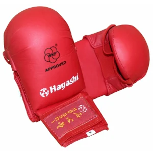 achat pas cher Le moins cher 🔔 Karate Hayashi Gants De Karate Hayashi Wkf Approved ROUGE 🛒 12