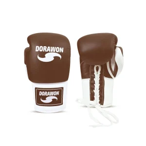 exclusivement disponibles Tout neuf 🔔 Boxe Dorawon Dorawon, Gants De Boxe Cuir Competition À Lacets Bradford, Marron Et Blanc MARRON 😉 6