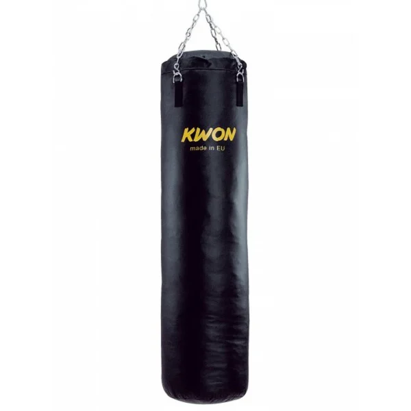 Meilleure vente ⭐ Fitness Kwon Sac De Frappe Kwon Kunstleder Gefüllt, NOIR 🔥 solde en ligne 1