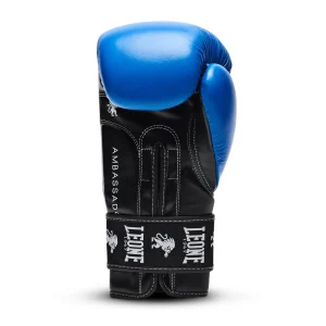 belle Vente flash ⭐ Boxe Leone 1947 Gants De Boxe Ambassador BLEU ✔️ 10