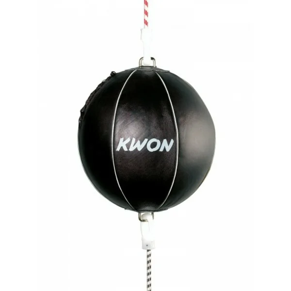 Vente flash 👍 Boxe Anglaise Kwon Punching Ball Kwon Leder NOIR 🌟 haute qualité 1