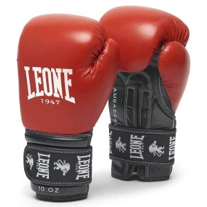 beauté Meilleur prix 🔔 Boxe Leone 1947 Gants De Boxe Ambassador ROUGE ✔️ 10