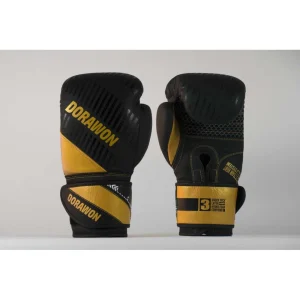 De Qualité Meilleure vente 🤩 Boxe Dorawon Dorawon, Gants De Boxe Cuir Professionnel Phoenix, Noir Et Or JAUNE 🌟 7