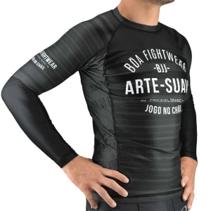 Bon marché 😉 Boxe Thailandaise Boa Rashguard Bõa Jogo No Chao NOIR 🔔 france 7