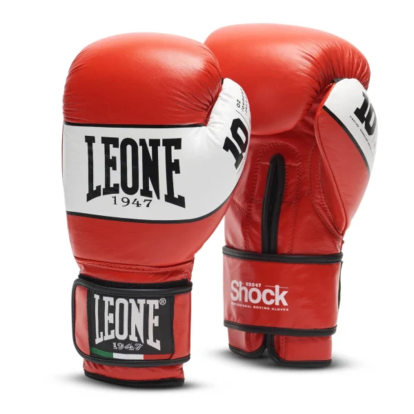 Authenticité garantie Meilleure vente 🔔 Boxe Leone 1947 Gants De Boxe Shock ROUGE ❤️ 1