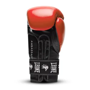 beauté Meilleur prix 🔔 Boxe Leone 1947 Gants De Boxe Ambassador ROUGE ✔️ 14