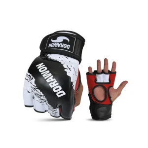 magasin en ligne france Nouveau 🎁 Combat Libre Dorawon Dorawon, Gants De Mma Cuir Sans Pouce San Diego, Blanc Et Rouge ROUGE 🔔 6