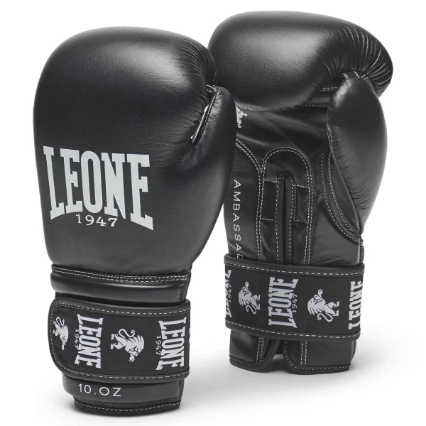 Remise 👏 Boxe Leone 1947 Gants De Boxe Ambassador NOIR 💯 soldes pas cher 5