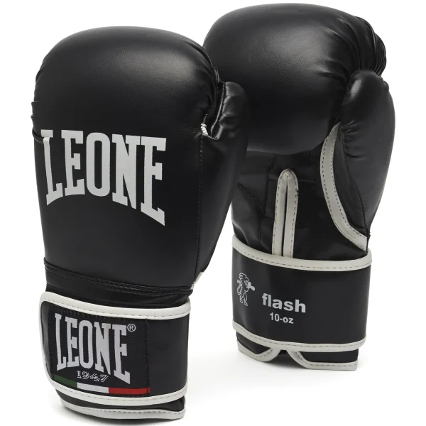 garantie de qualité De gros 👍 Boxe Leone 1947 Gants De Boxe Flash NOIR 🎉 4